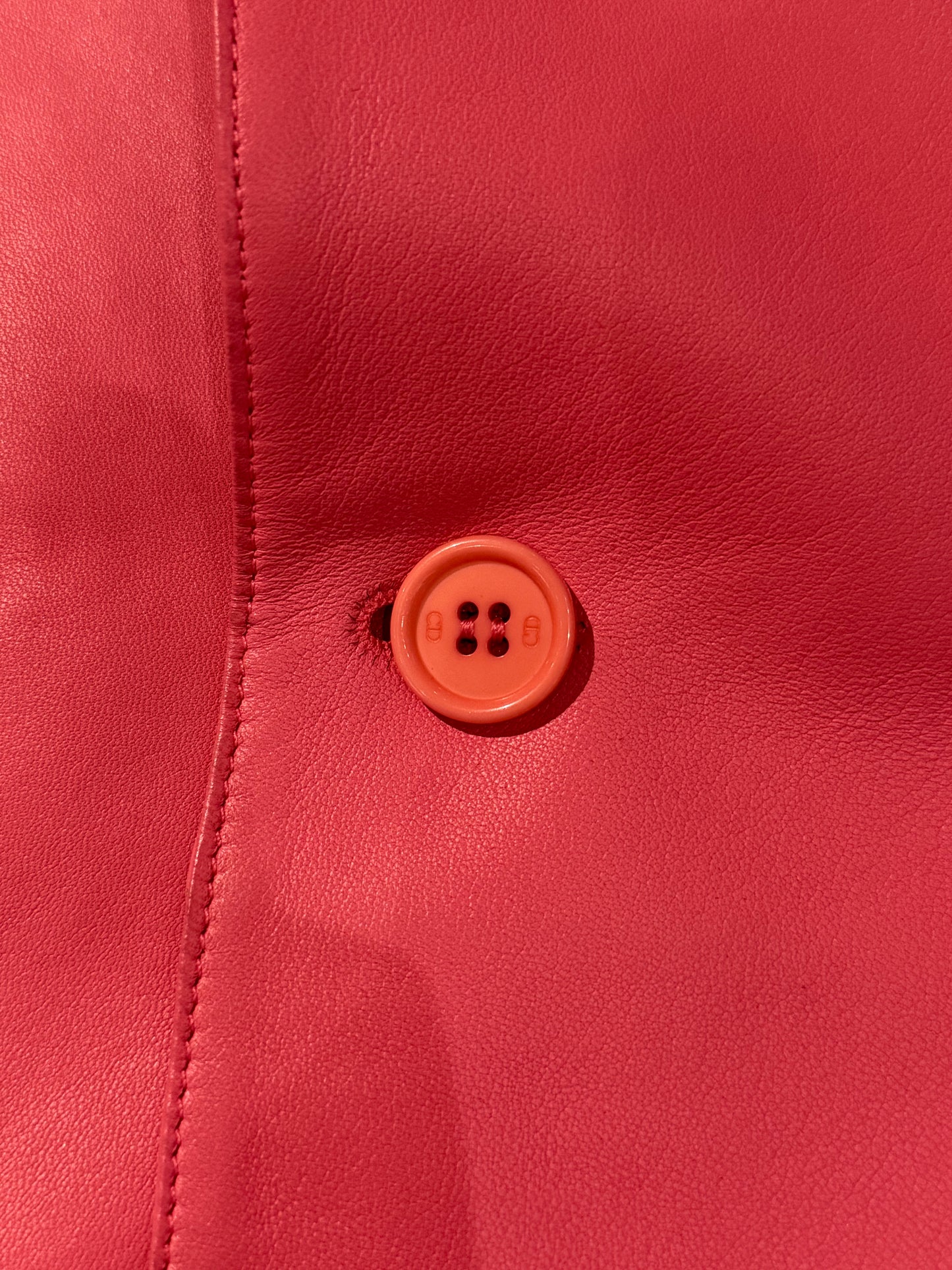 DIOR HOMME SS2005 RUNWAY PINK LEATHER 1B BLAZER