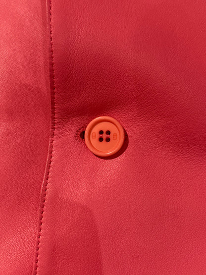 DIOR HOMME SS2005 RUNWAY PINK LEATHER 1B BLAZER