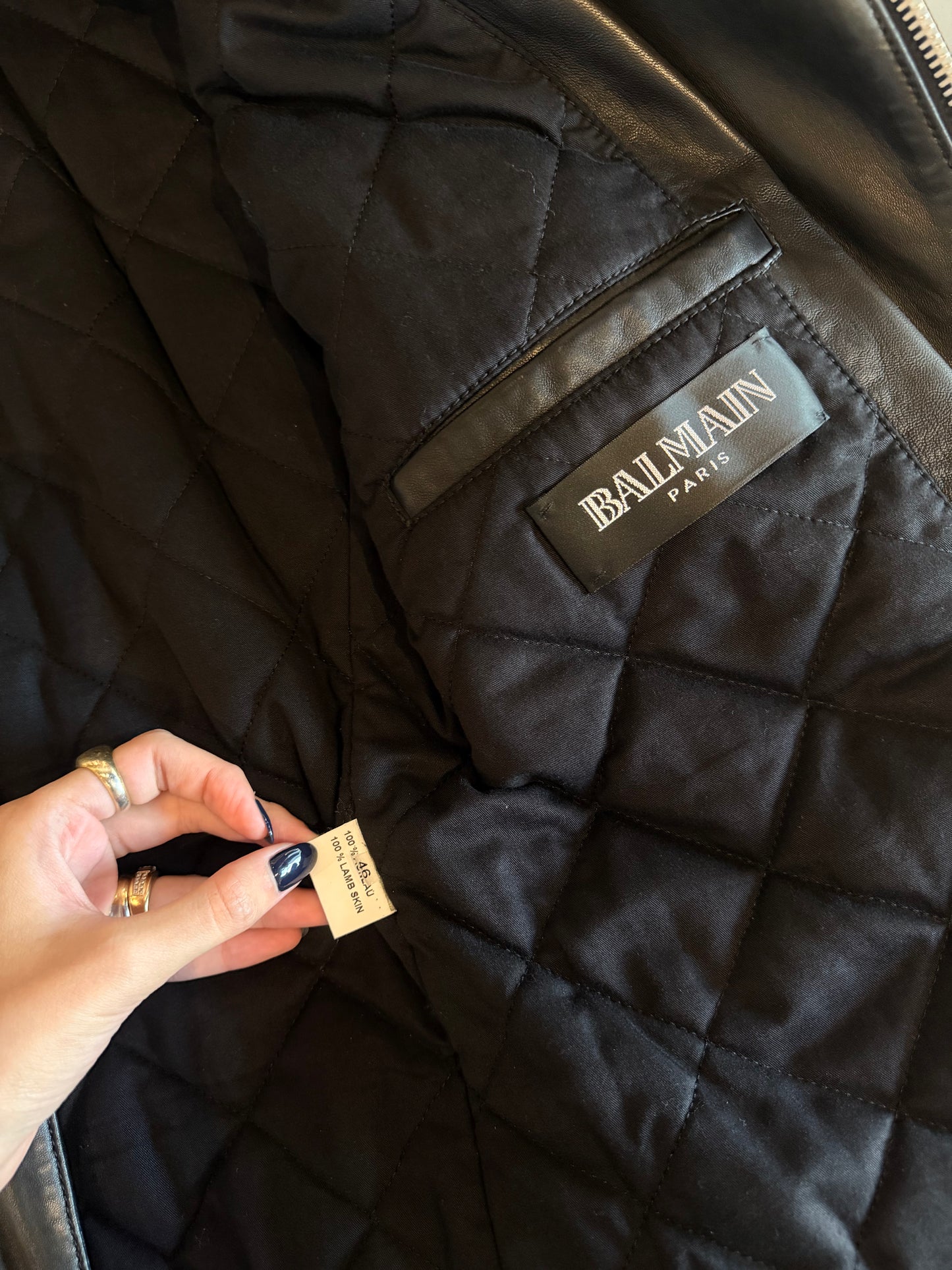 BALMAIN AW2010 LAMBSKIN PERFECTO JACKET