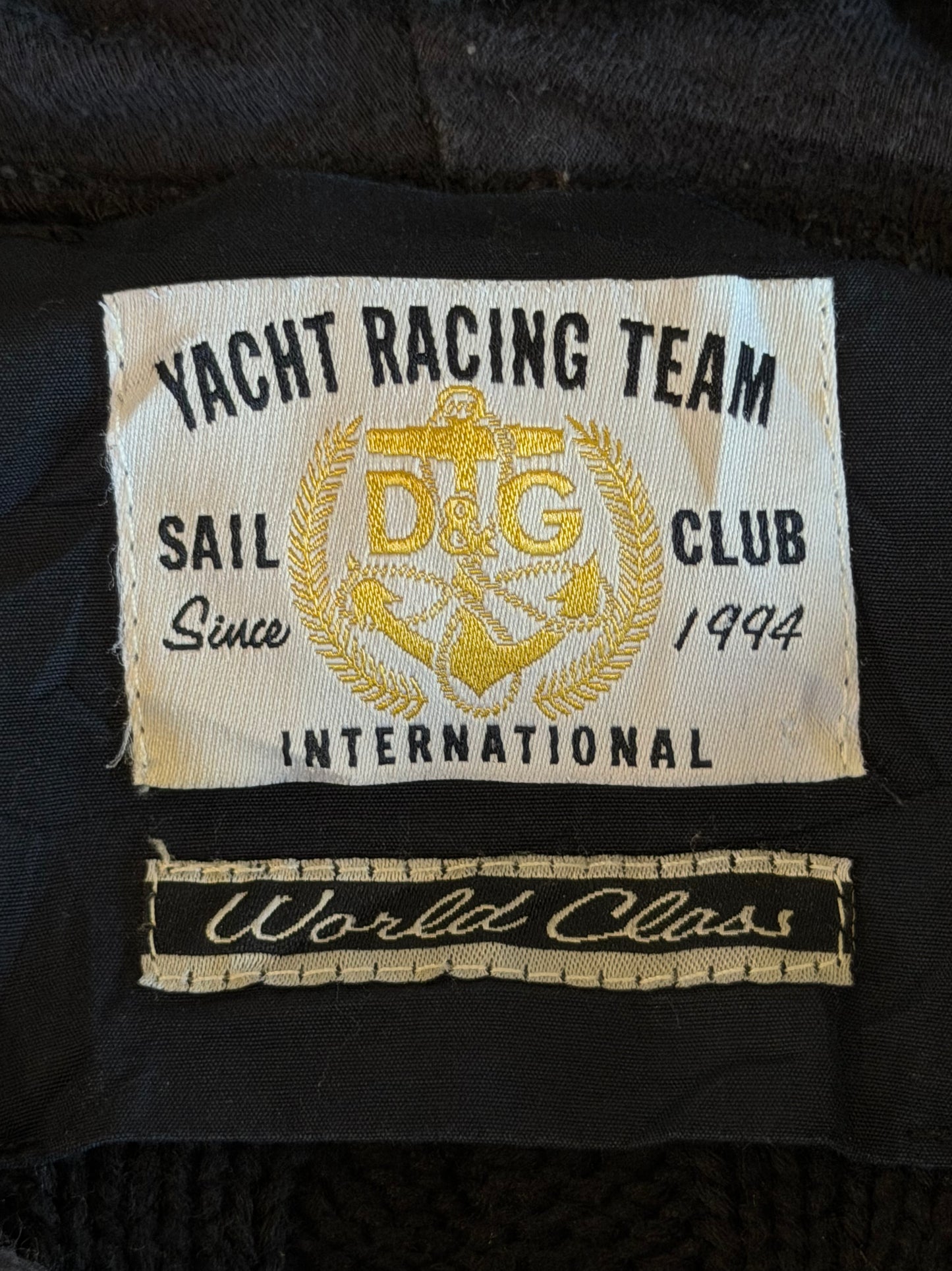 DOLCE GABANNA YACHT RACING TEAM ZIP UP HOODIE