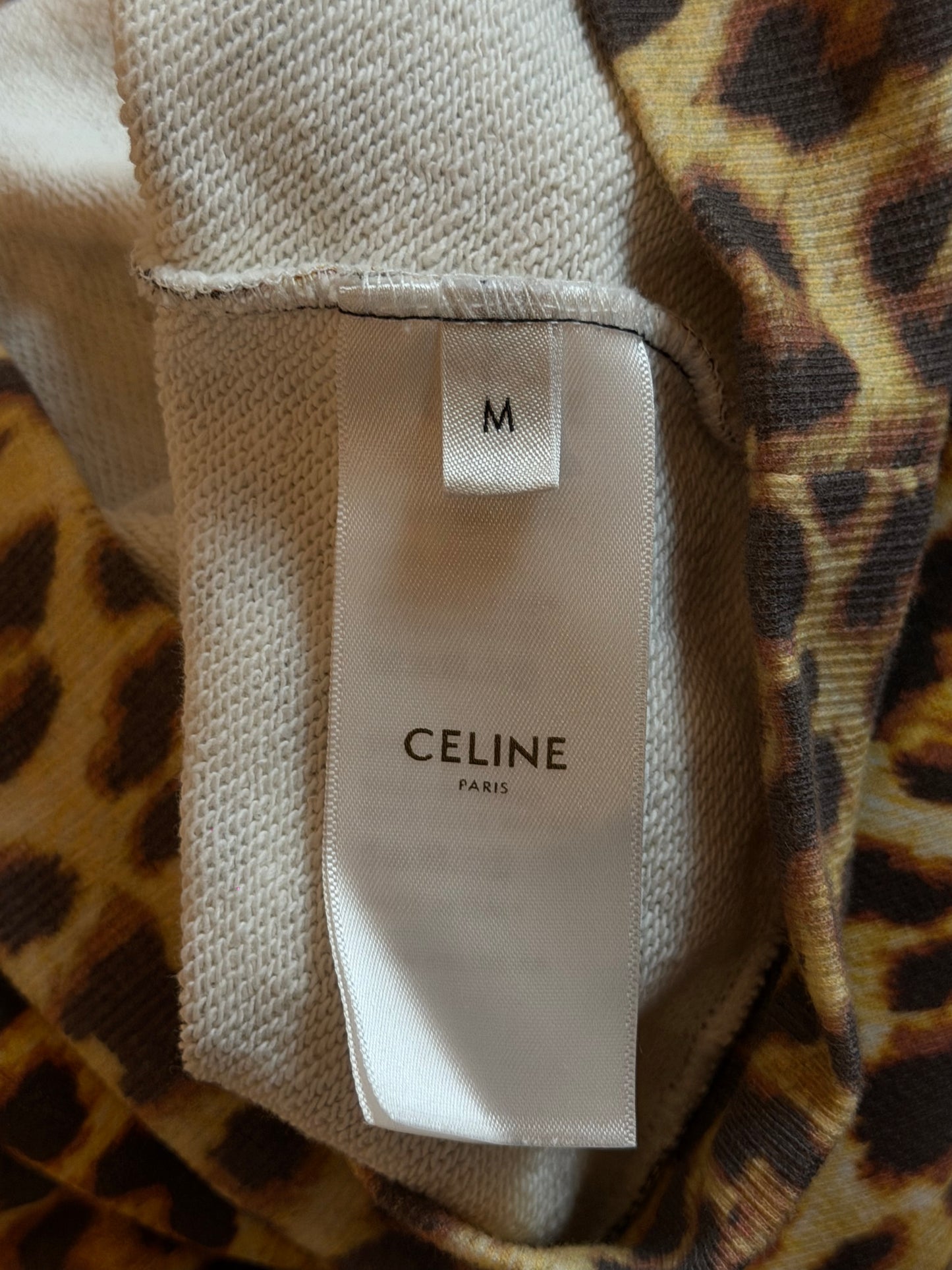 CELINE SS2021 LEOPARD PRINT HOODIE