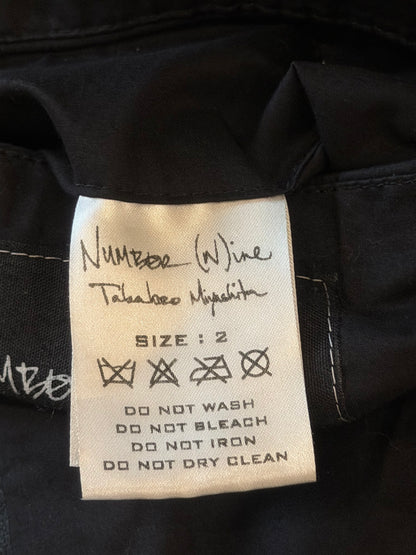 NUMBER (N)INE SS2006 RUNWAY FULL ZIP SHEEP SUEDE PARKA
