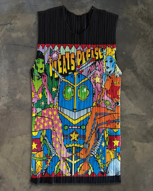 ISSEY MIYAKE PLEATS PLESAE SS1999 SCIFI COMIC TANK
