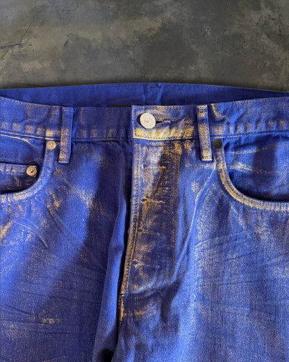 DIOR HOMME SS2009 GOLD WAXED JEANS