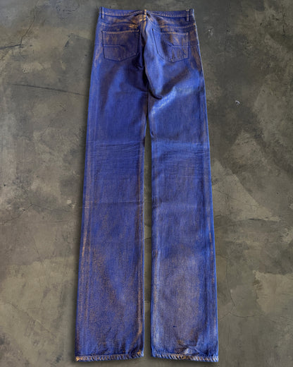 DIOR HOMME SS2009 GOLD WAXED JEANS