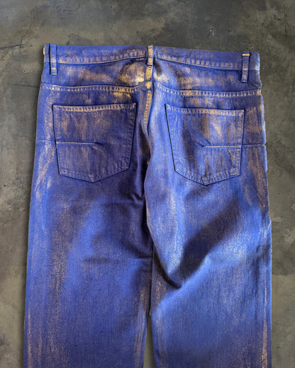 DIOR HOMME SS2009 GOLD WAXED JEANS