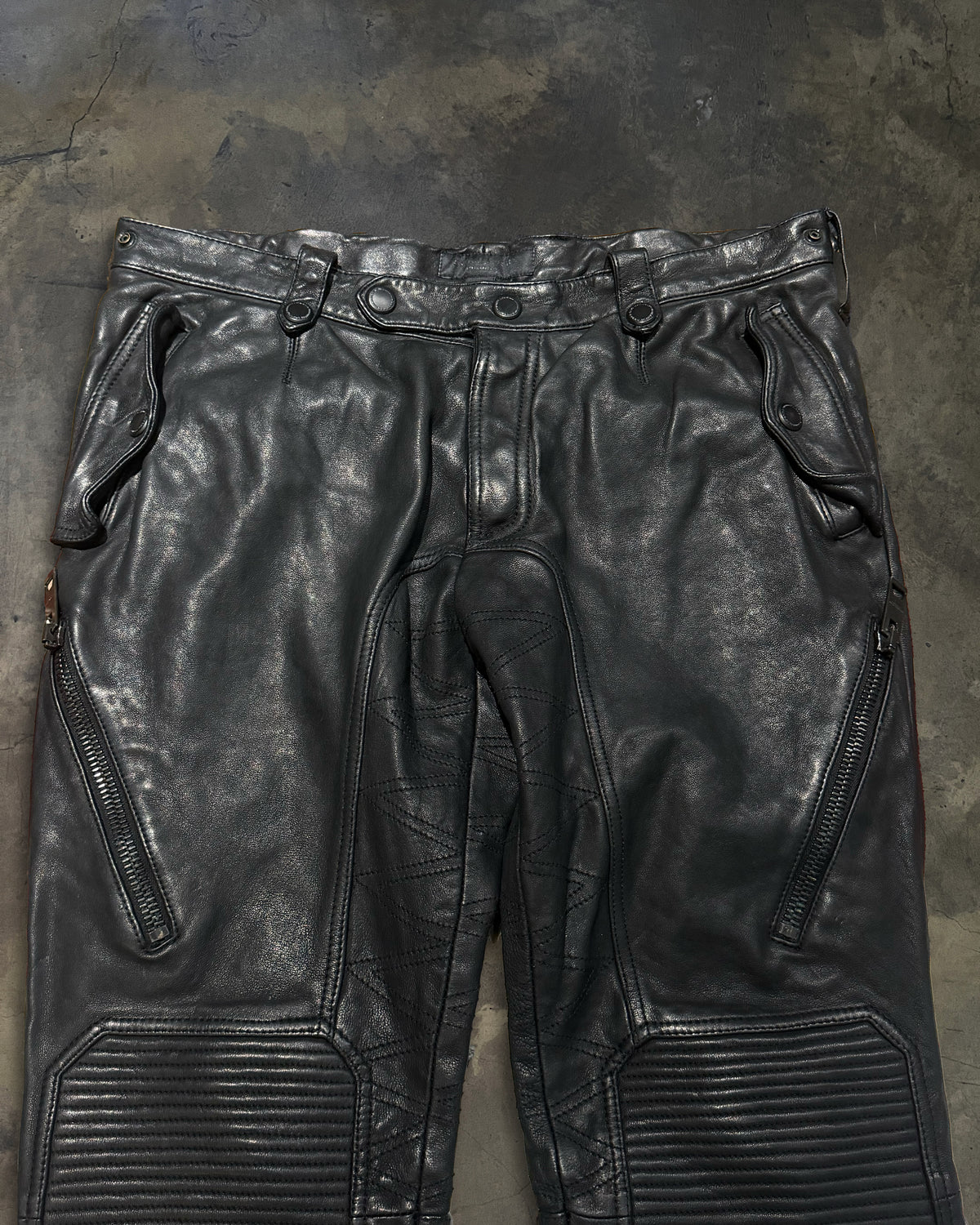 BURBERRY PRORSUM SS2011 RUNWAY LEATHER BIKER PANTS