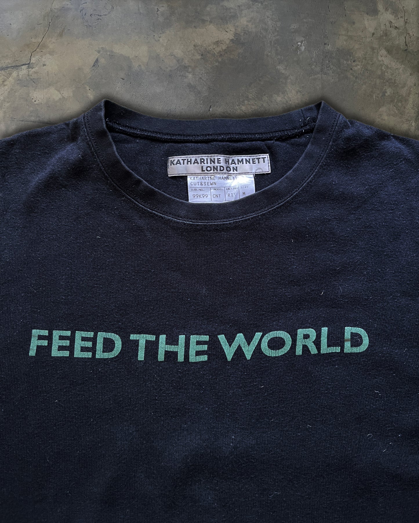 KATHERINE HAMNETT "FEED THE WORLD" TEE