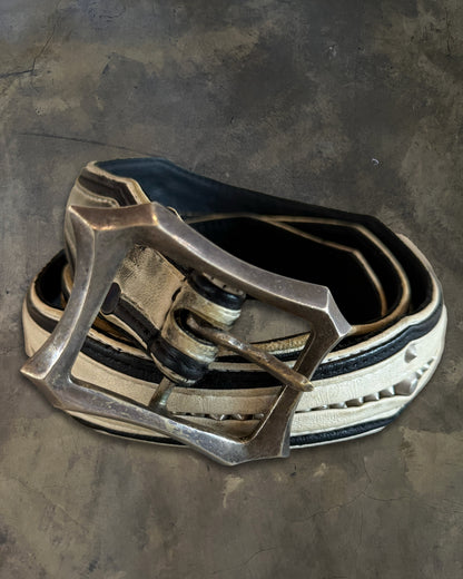 KMRii GRAND CROSS LEATHER STUDDED BELT