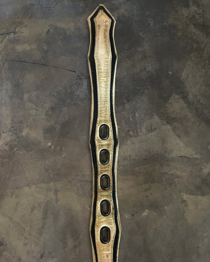 KMRii GRAND CROSS LEATHER STUDDED BELT
