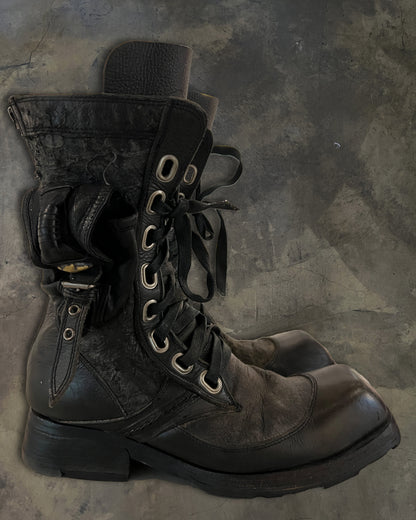 KMRii EROSION SKIN RIVET BOOTS