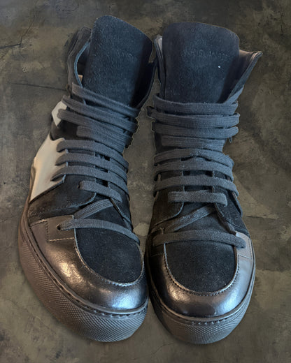 KRISVANASSCHE BLACK HIGH TOP SNEAKERS