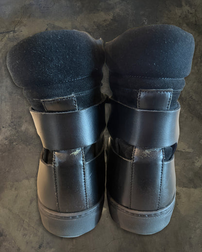 KRISVANASSCHE BLACK HIGH TOP SNEAKERS