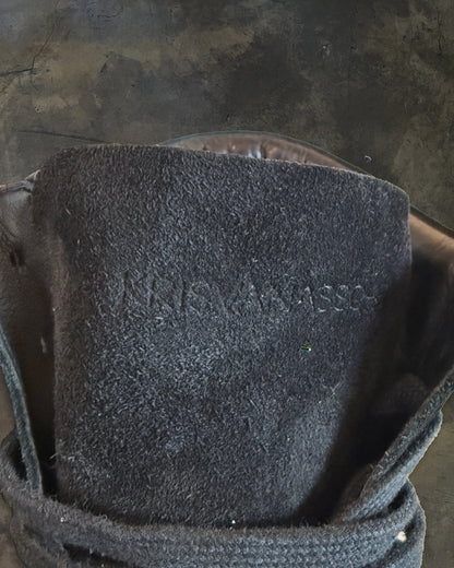 KRISVANASSCHE BLACK HIGH TOP SNEAKERS