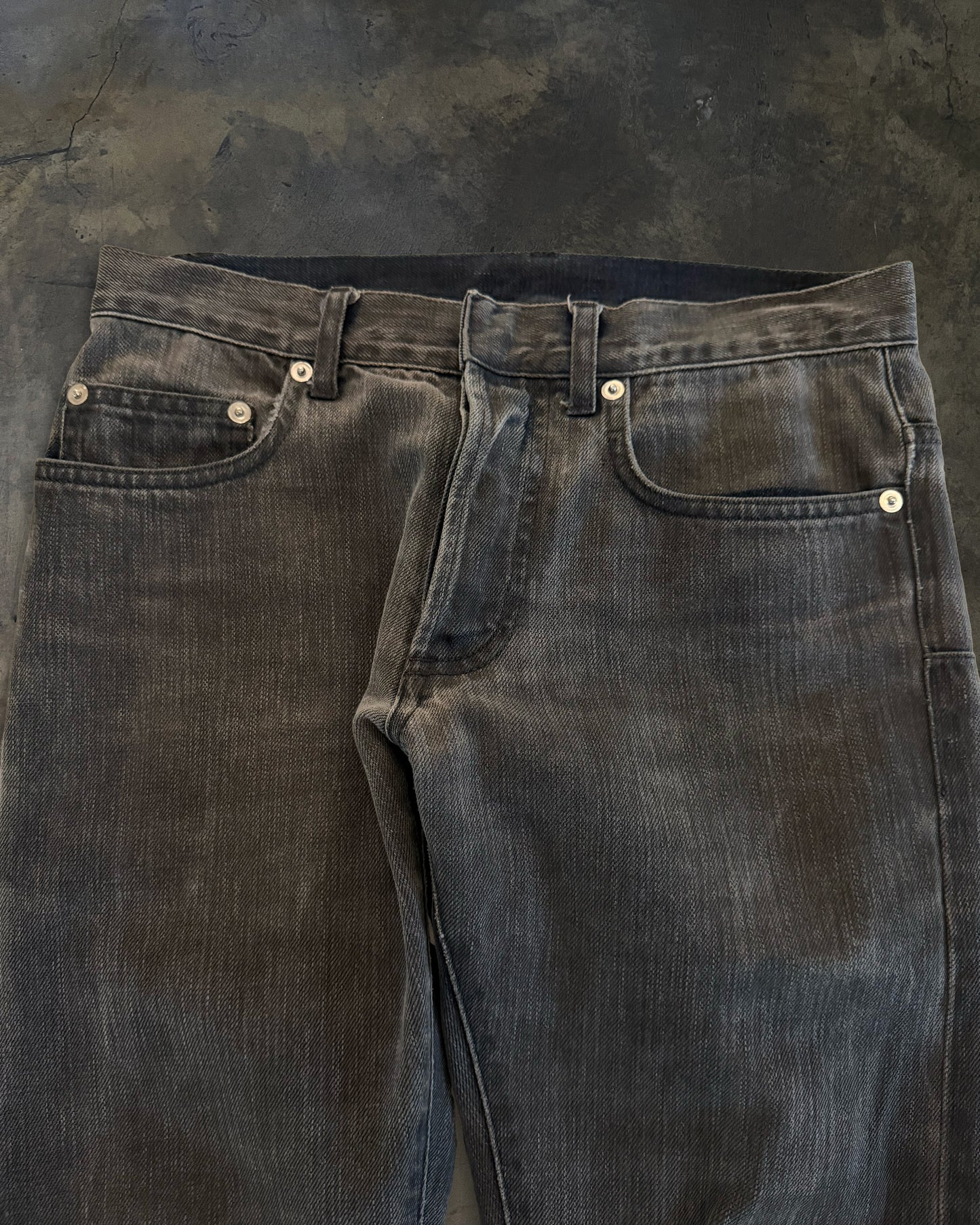 DIOR HOMME KVA GREY-BLACK DENIM