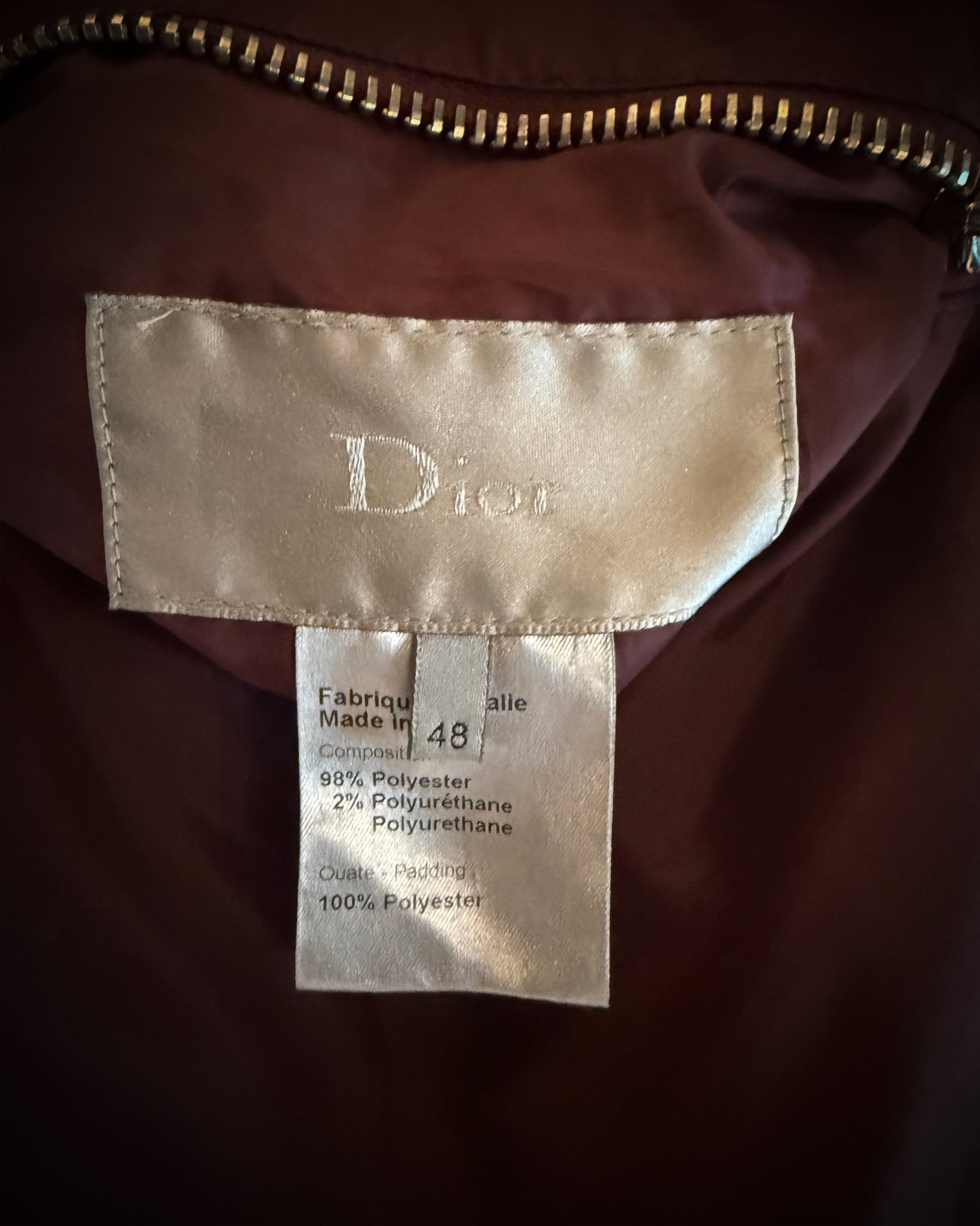 DIOR HOMME AW2009 DETACHABLE SLEEVES PUFFER