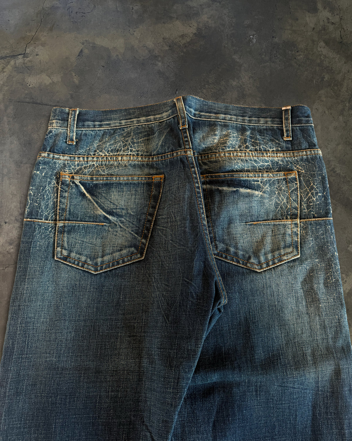 DIOR HOMME SS2007 SPIDERWEB DENIM