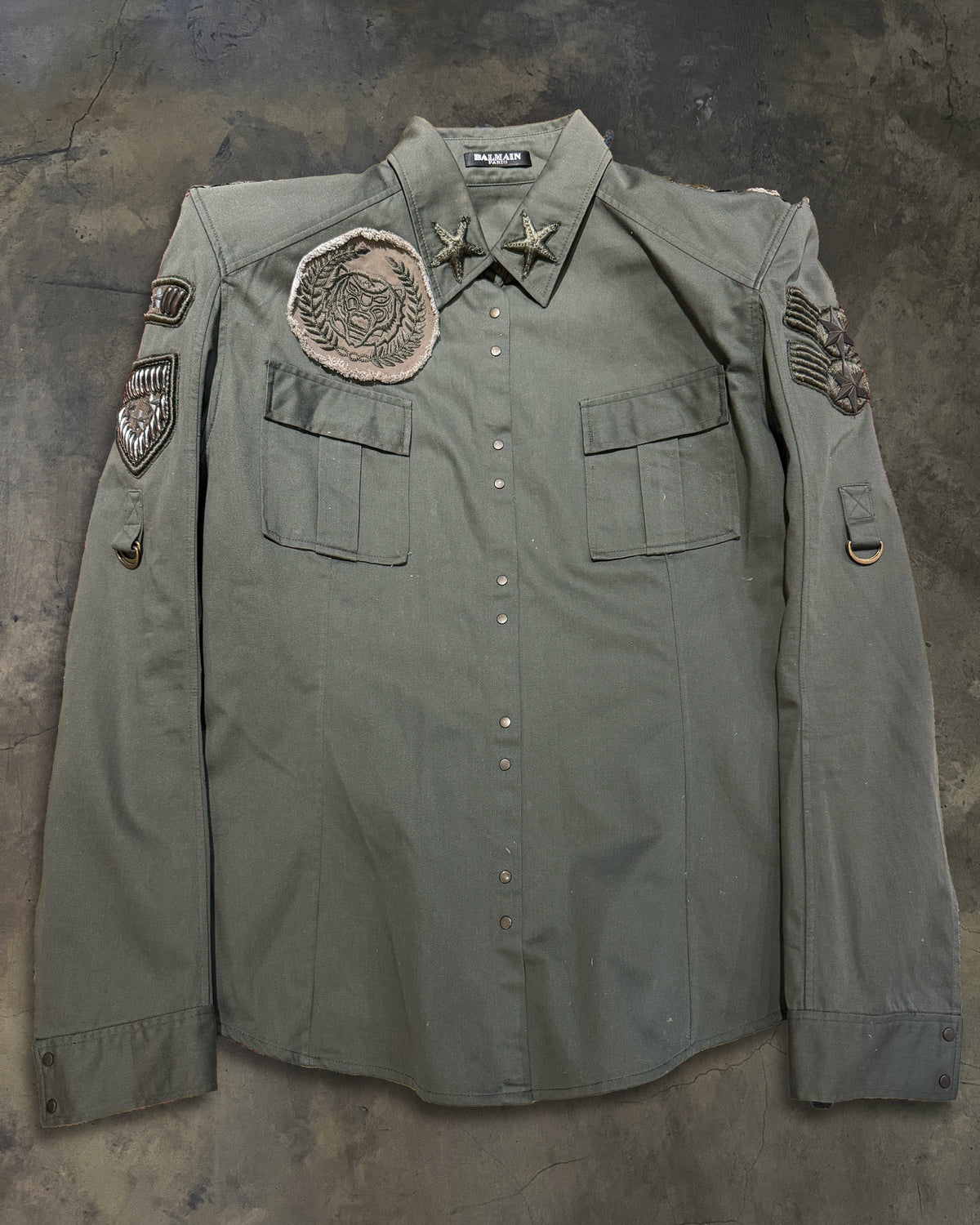 BALMAIN SS2010 MILITARY SHIRT