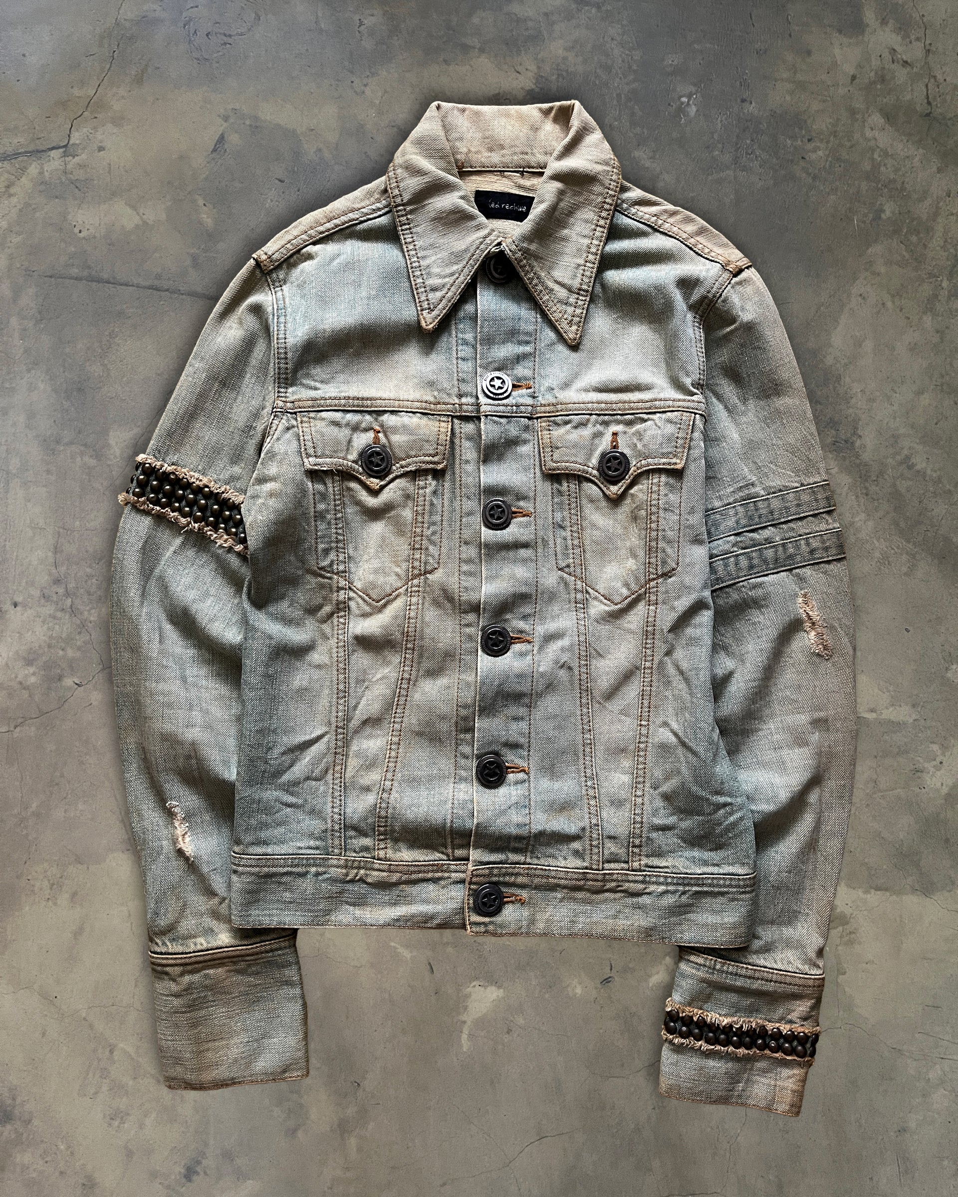 2000s LED RECHWE “DALLAS” MUDWASH JACKET – glam archive