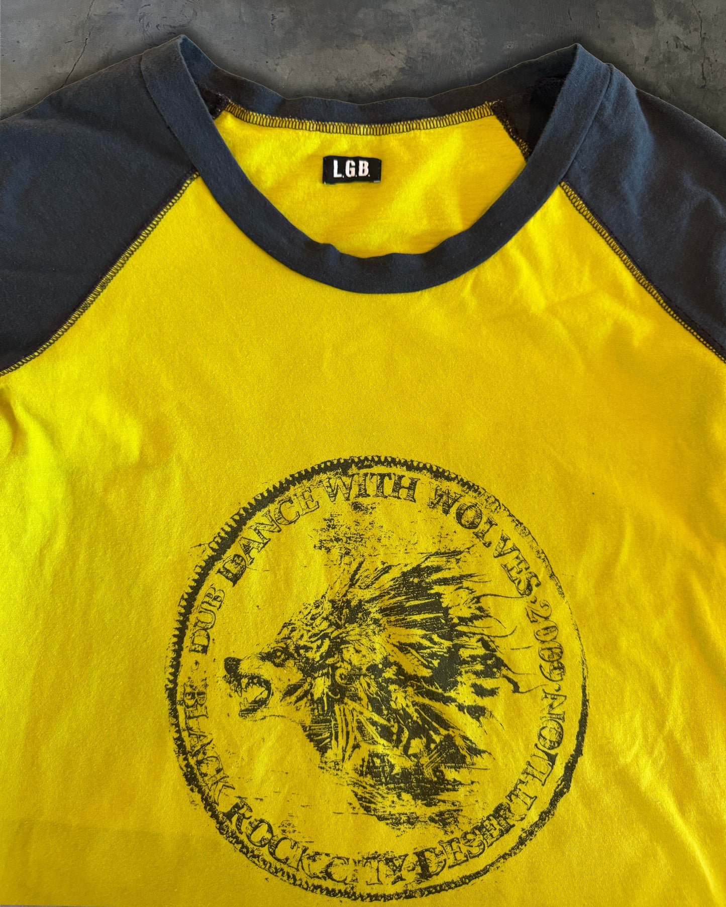 L.G.B "DUB DANCES WITH WOLVES" RAGLAN TEE