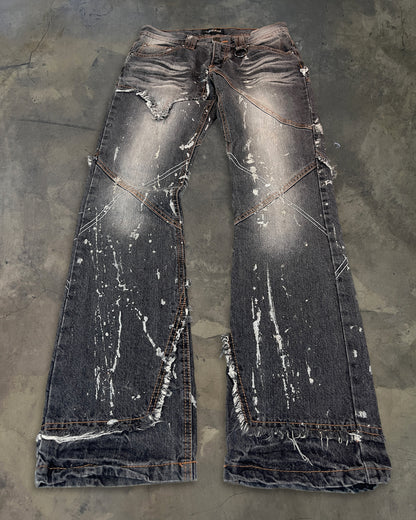 LOWBOX PANELED RECONSTRUCTED FLARE DENIM ★★★