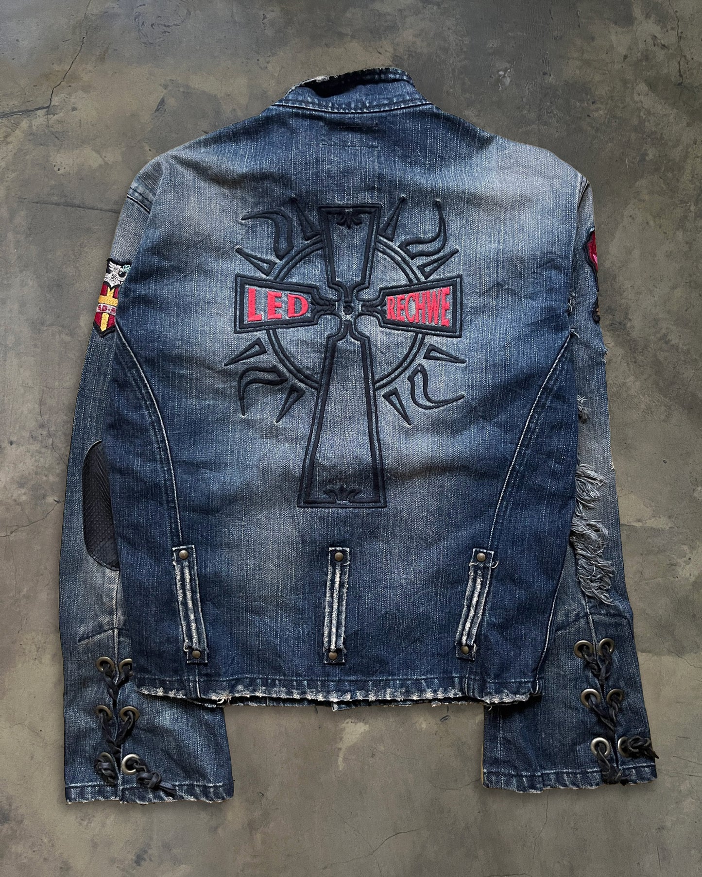 LED RECHWE DENIM RIDERS JACKET