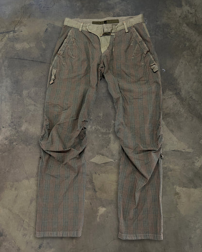 MARITHÉ FRANÇOIS GIRBAUD HYBRID PLAID PANTS