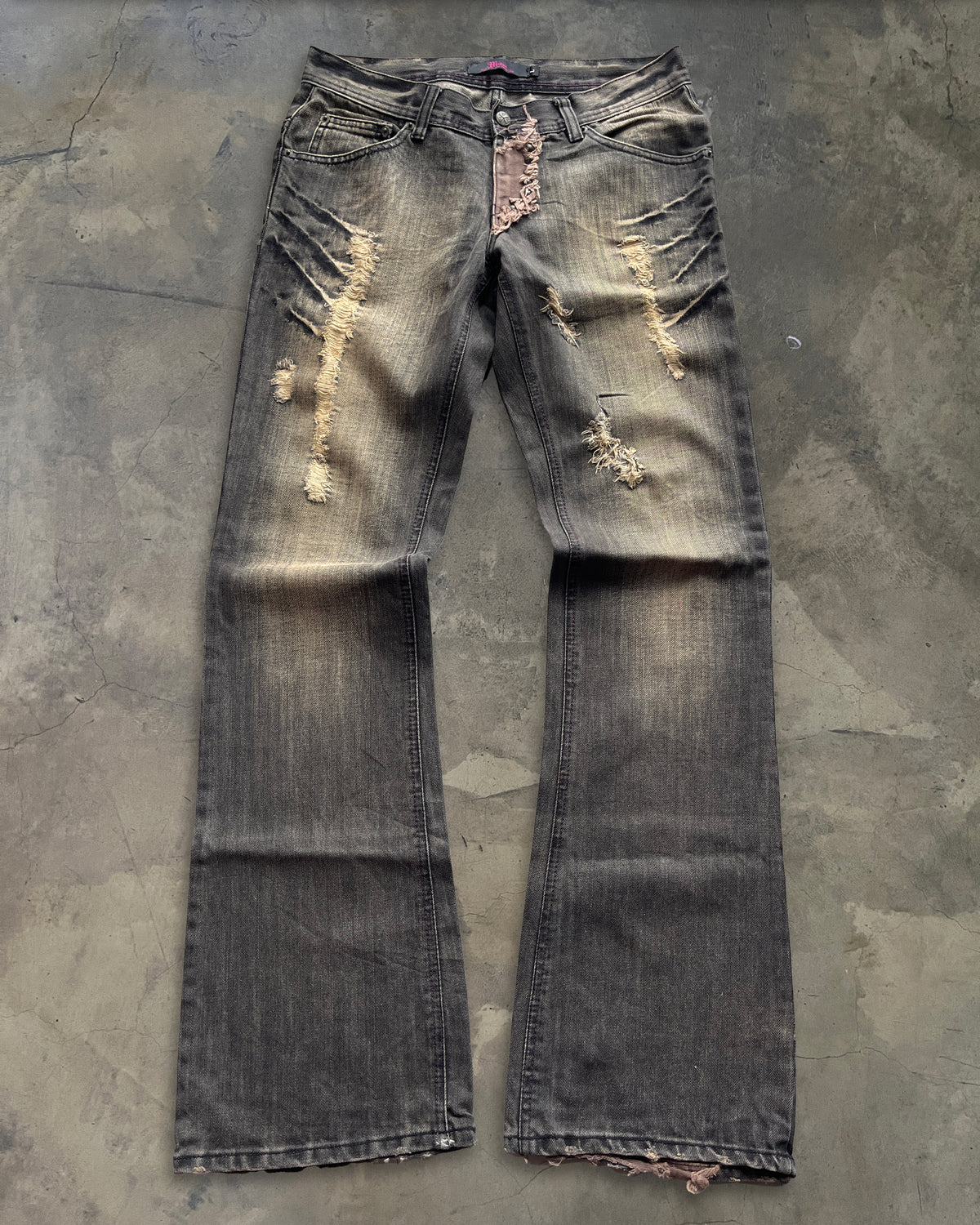 MIDAS STUDDED PATCHWORK DENIM – glam archive