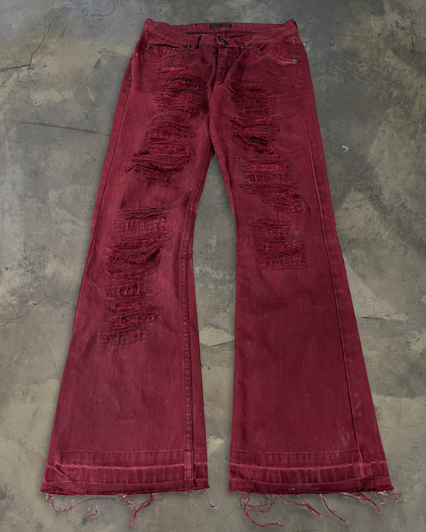 MIDAS BORO REPAIR DISTRESSED BLOOD DENIM ★★★