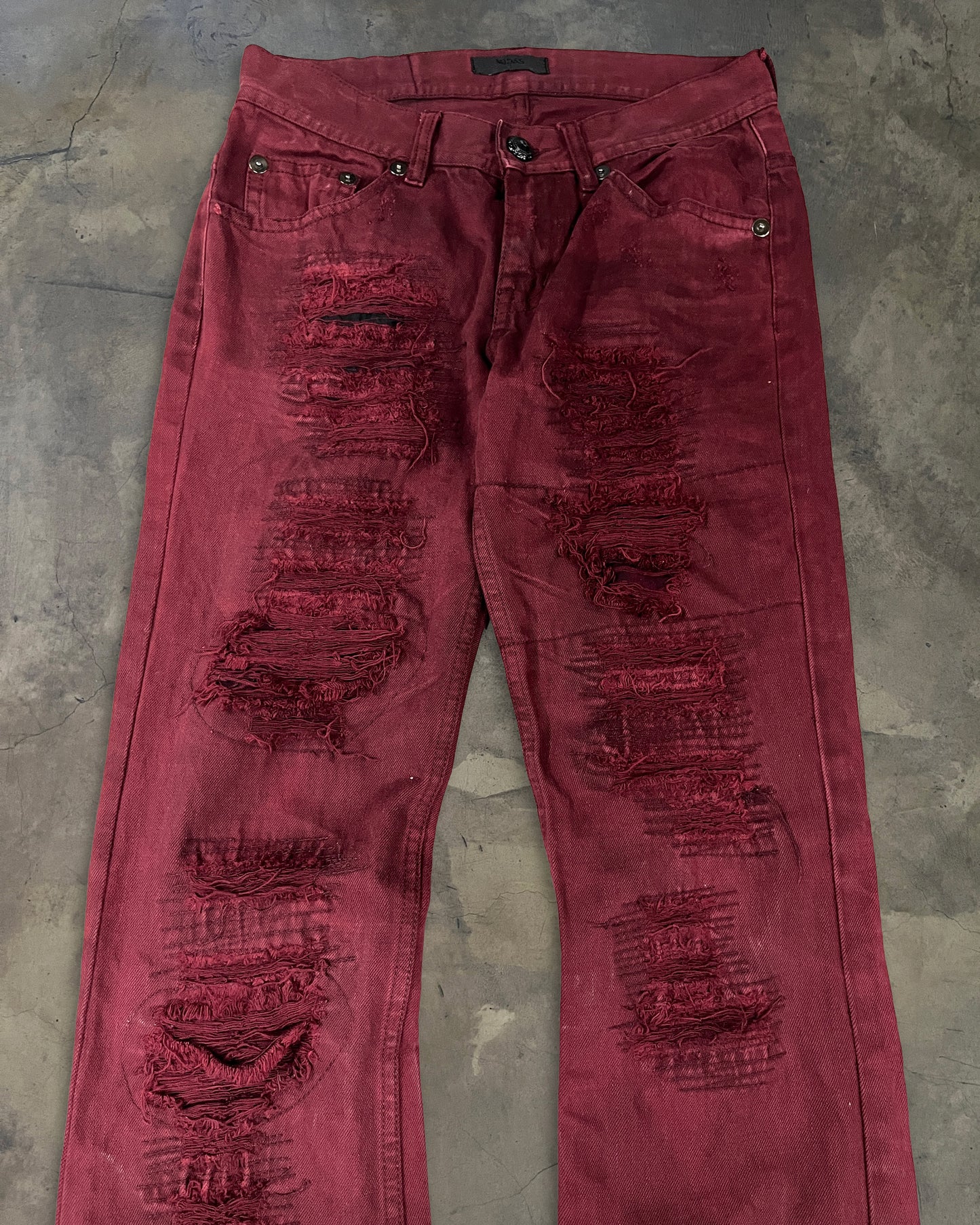 MIDAS BORO REPAIR DISTRESSED BLOOD DENIM ★★★