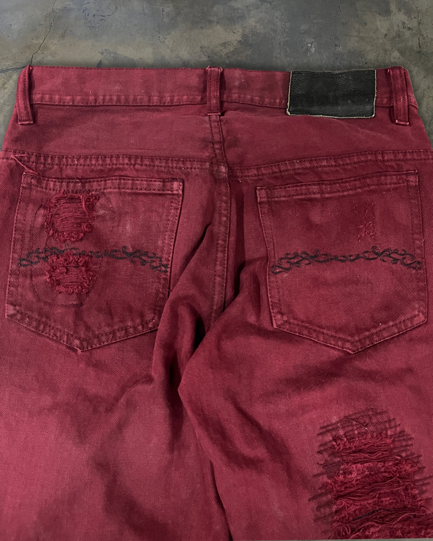 MIDAS BORO REPAIR DISTRESSED BLOOD DENIM ★★★