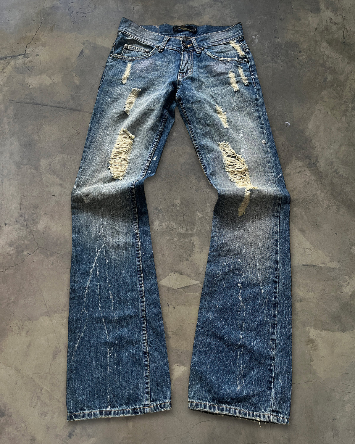 MIDAS DISTRESSED CRASH DENIM – glam archive