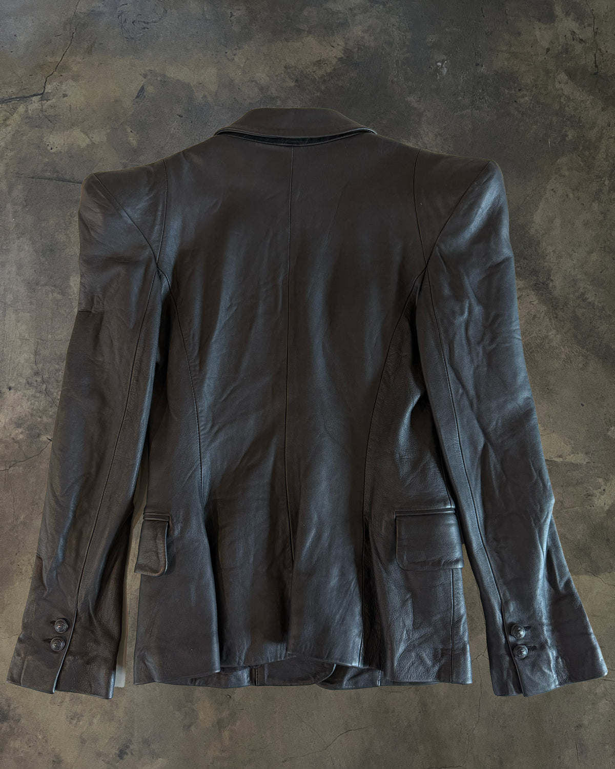 BALMAIN FW2009 'MICHAEL JACKSON' LEATHER BLAZER