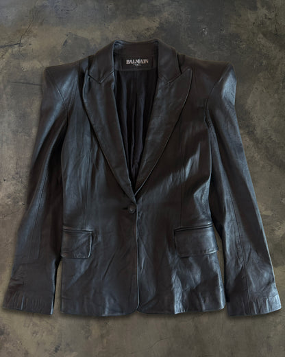 BALMAIN FW2009 'MICHAEL JACKSON' LEATHER BLAZER