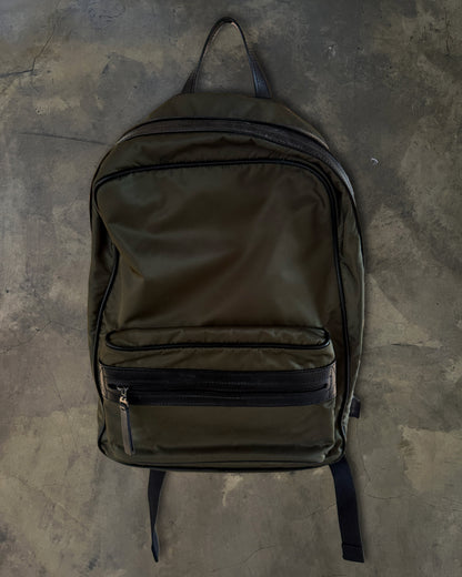 MAISON MARGIELA SS2017 LEATHER TRIM NYLON BACKPACK