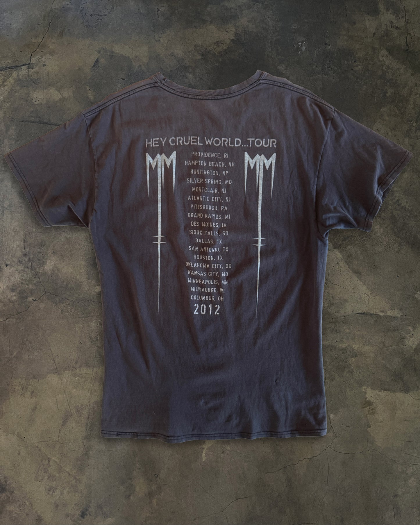 2012 MARILYN MANSON BORN VILLAIN TOUR TEE