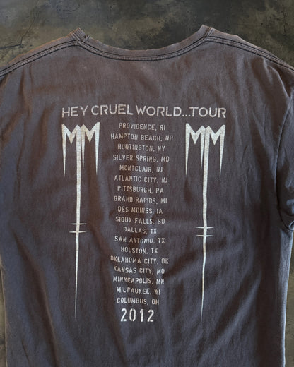 2012 MARILYN MANSON BORN VILLAIN TOUR TEE