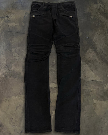 BALMAIN AW2009 MOLESKIN BIKER DENIM