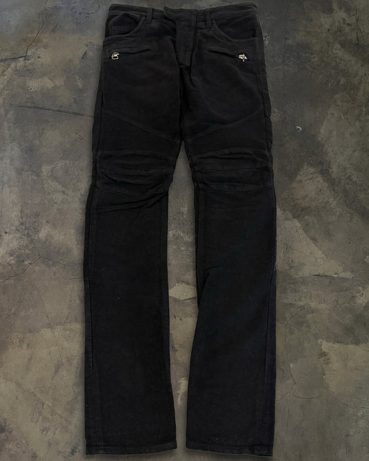 BALMAIN AW2009 MOLESKIN BIKER DENIM