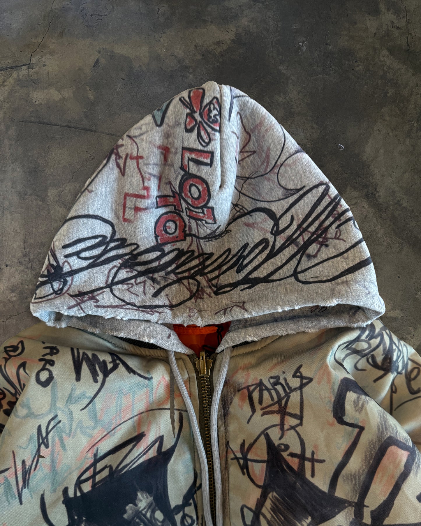 MOWALOLA GRAFFITI REVERSIBLE BOMBER L