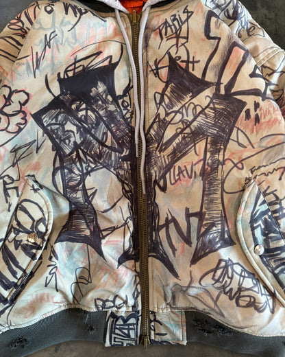 MOWALOLA GRAFFITI REVERSIBLE BOMBER L