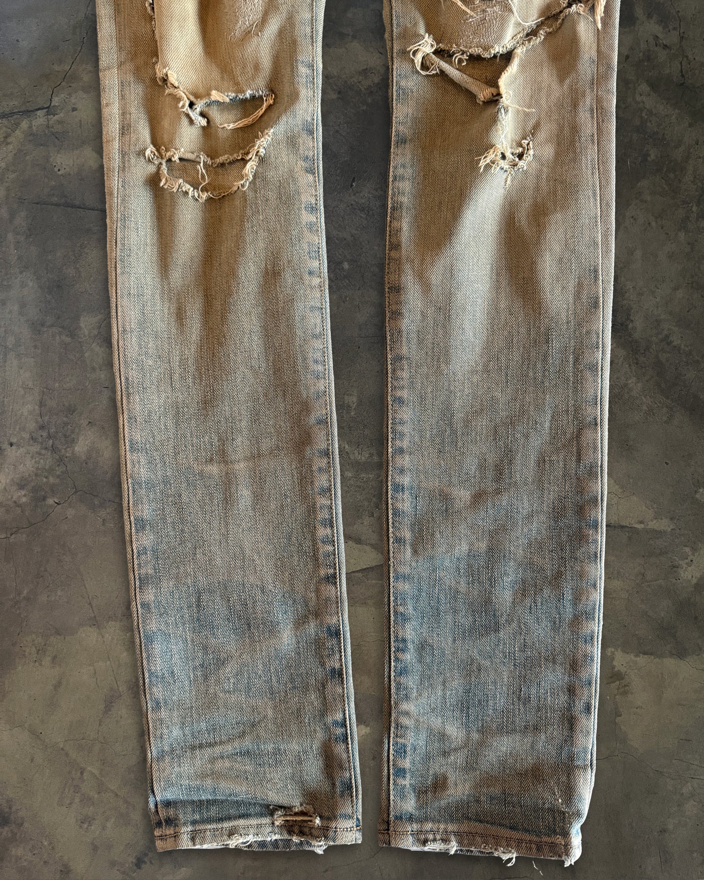 SAINT LAURENT SS2016 SAND WASH CRASH DENIM