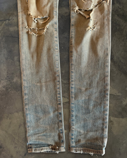SAINT LAURENT SS2016 SAND WASH CRASH DENIM