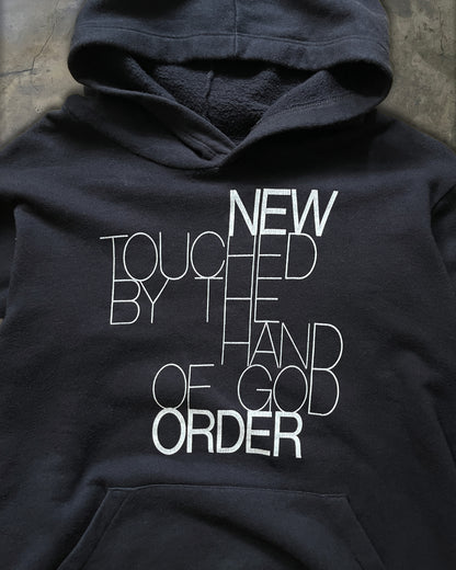 RAF SIMONS AW2003 "CLOSER" TOUCHED BY THE HAND OF GOD NEW ORDER HOODIE