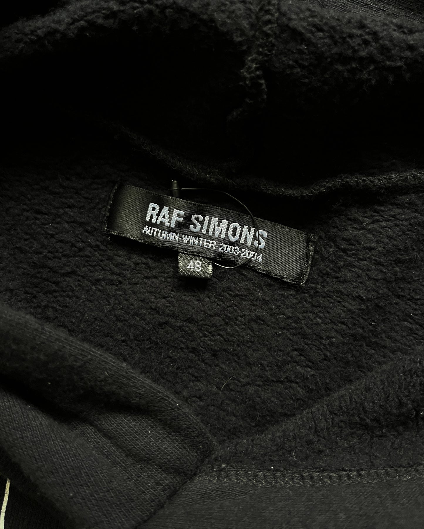 RAF SIMONS AW2003 "CLOSER" TOUCHED BY THE HAND OF GOD NEW ORDER HOODIE