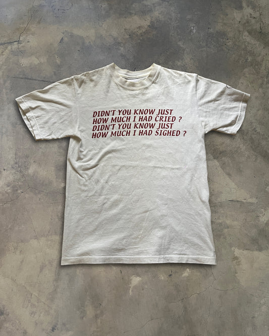 NUMBER (N)INE SS2000 "EXTRA HEAVY" POEM TEE