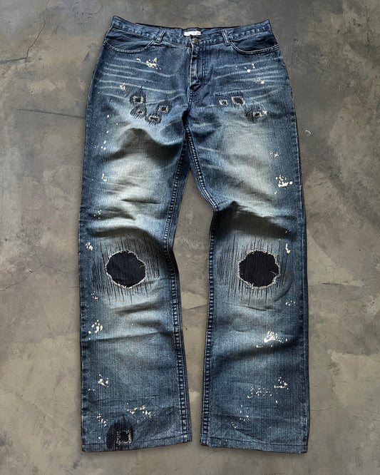 NUMBER (N)INE FW2001 PATCH DENIM