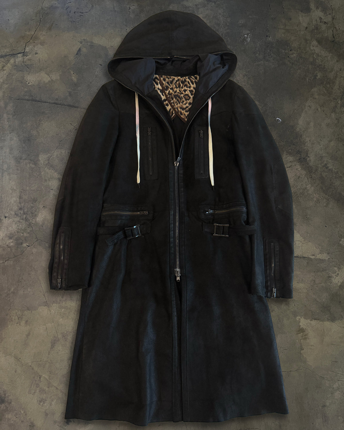 NUMBER (N)INE SS2006 RUNWAY FULL ZIP SHEEP SUEDE PARKA