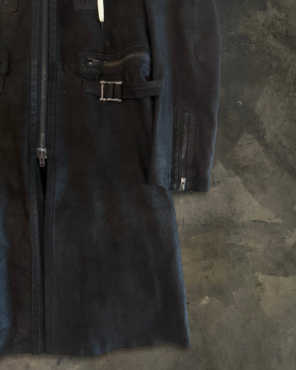 NUMBER (N)INE SS2006 RUNWAY FULL ZIP SHEEP SUEDE PARKA