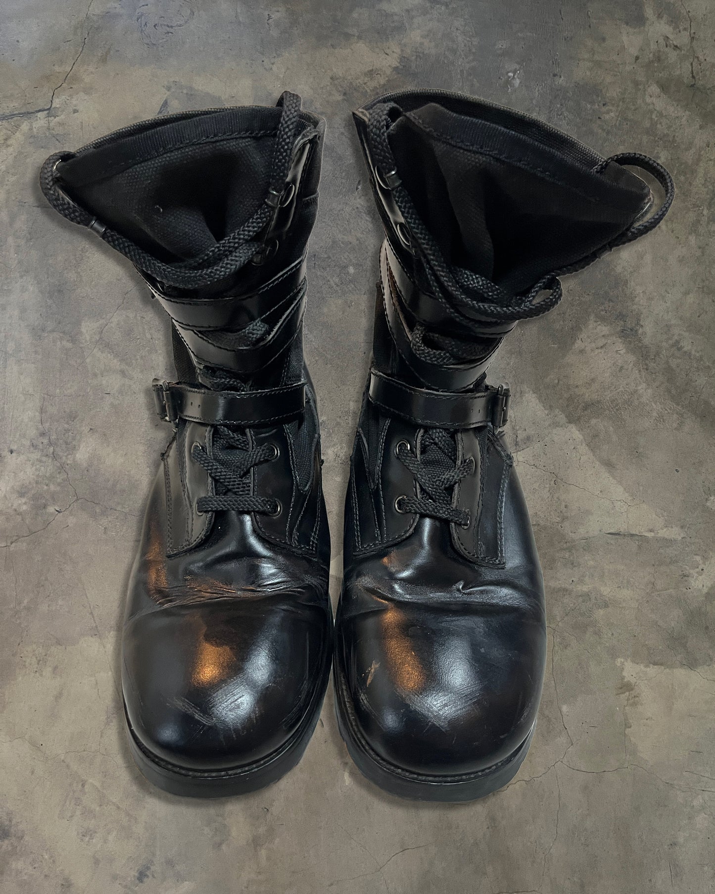 NUMBER NINE SS2006 "WELCOME TO THE SHADOW" COMBAT BOOTS